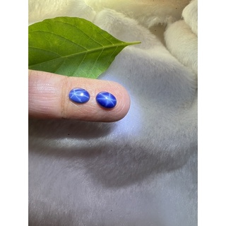 Blue sapphire Star 7x5mm 2 pieces