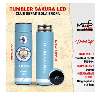 Tumbler MANCHESTER CITY FC SAKURA LED แก้วน้ํา สโมสรฟุตบอล ยุโรป MDPRINTSTORE