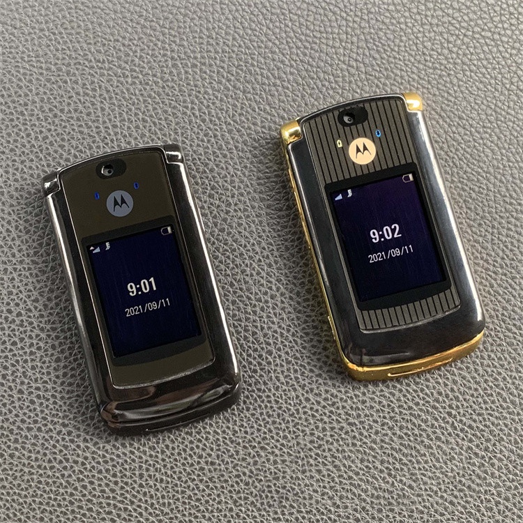 Motorola RAZR2 V8 GSM 2MP กล้อง 512MB ROM โทรศัพท์มือถือ