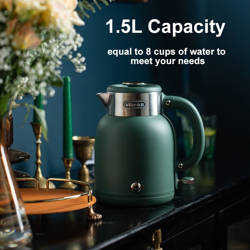 1.5L Electric Kettle Tea Coffee Thermo Pot Appliances Kitchen Smart ...