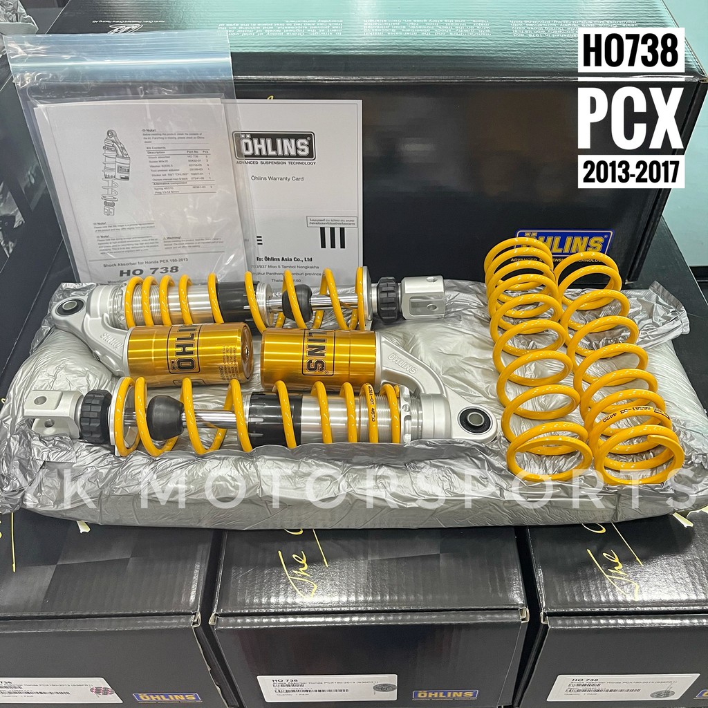 โช๊ค Ohlins รุ่น Pcx150 2013-2017 ( HO738 ) แท้100%