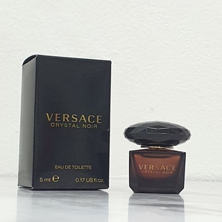 น้ำหอมจิ๋วมินิ Versace Crystal  Noir 5ml (หัวแต้ม) พร้อมกล่องแยกจากSetกล่องจะใหญ่มีฐาน