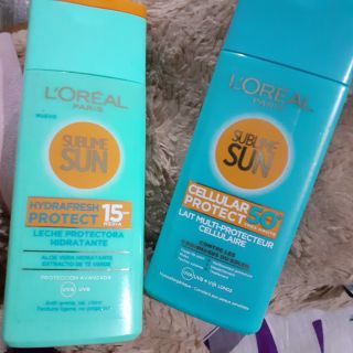 ครีมกันแดด ลอรีอัล LOreal Sublime Sun Refresh Protect sunscreen spf 50 Aloe Vera Loreal รังสียูวี บำรุงผิว