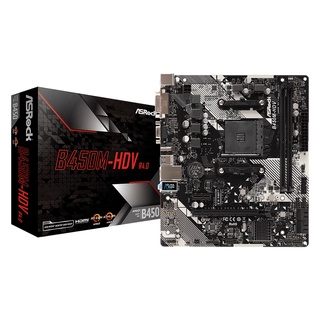 ASROCK B450M-HDV R4.0 AM4 AMD Promontory B450 SATA 6Gb/s Micro ATX (Warranty 3Y)