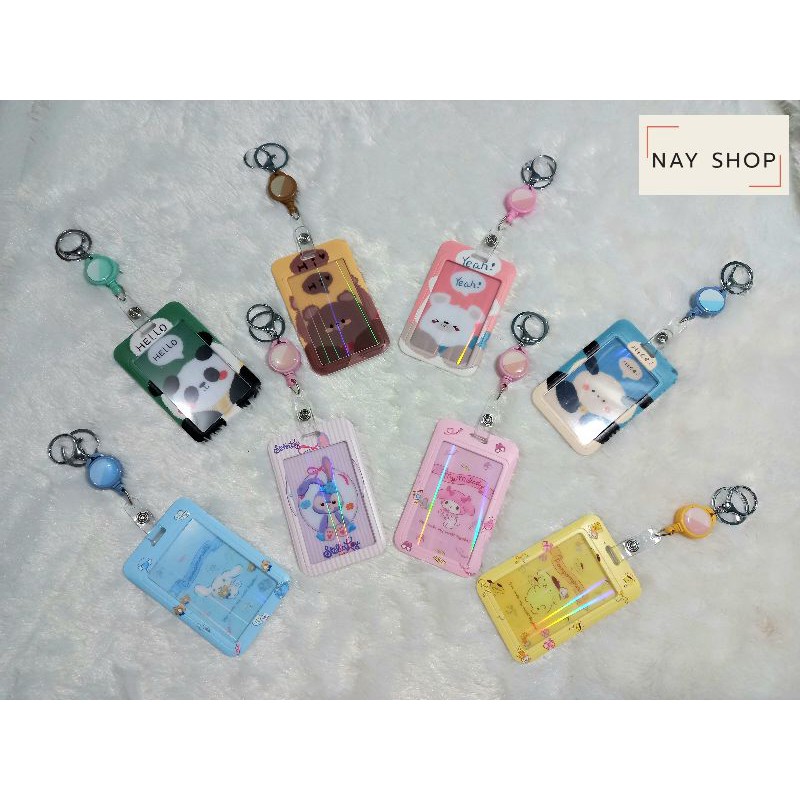 ซองใส่คีย์การ์ดพร้อมพวงกุญแจ พร้อมโยโย่ยืดได้ ซองใส่บัตร ซองใส่บัตรพนักงาน ซองใส่บัตรนักศึกษา MRT BT