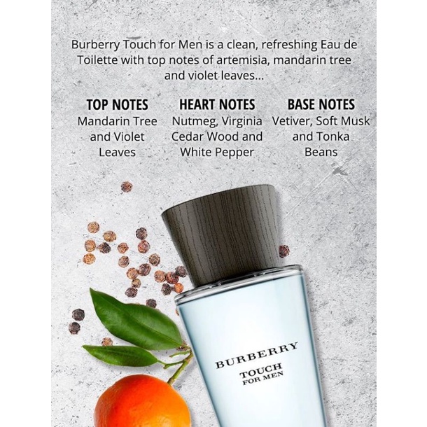 Burberry Touch For Men EDT 100ml | Shopee Thailand