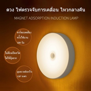 ไฟเซ็นเซอร์ โคมไฟ LED ไร้สาย เซนเซอร์ตรวจจับเคลื่อนไหว โคมไฟเหนี่ยวนำมนุษย์ Motion Auto Sensor Light