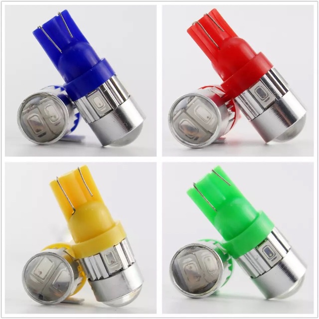 Demi T10 สะพานนูน 6 LED สว่างเป็นพิเศษ