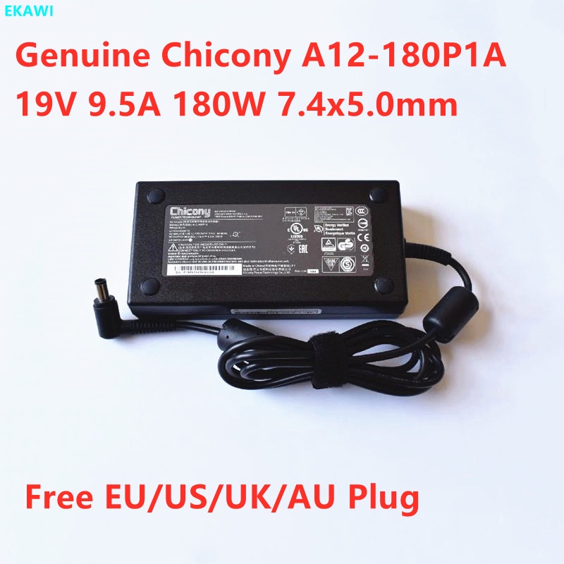 19V 9.5A 180W Chicony A12-180P1A A180A010L แหล่งจ่ายไฟ AC Adapetr สําหรับ MSI GP73 LEOPARD 8RE 061UK