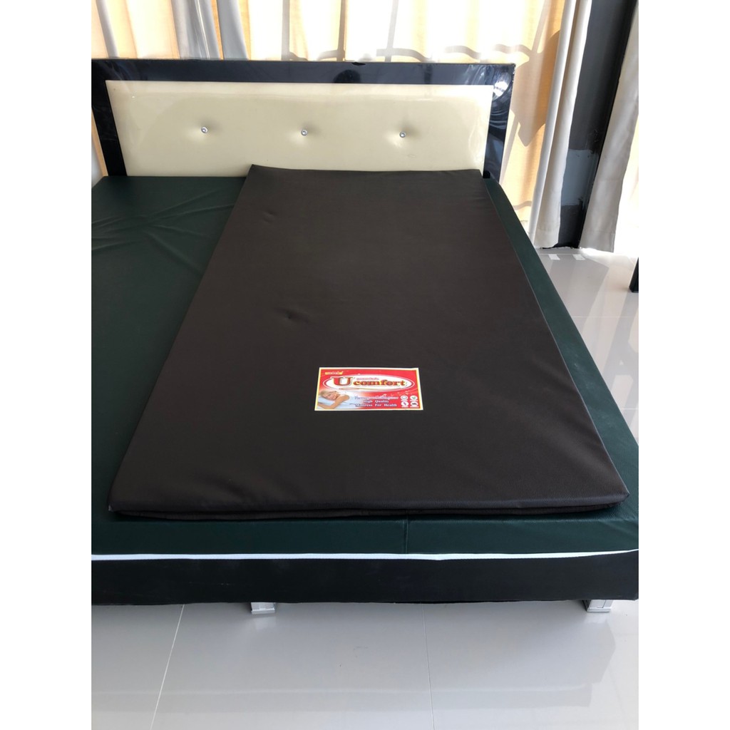 UCOMFORT  รุ่นที่นอนแผ่นยางพีอี หุ้มหนังกันน้ำได้ เนื้อแน่น น้ำหนักเบาเคลื่อนย้ายสะดวก ราคา ถูกที่สุด ดีลบีเคเค แกลเลอรีภาพที่ 3