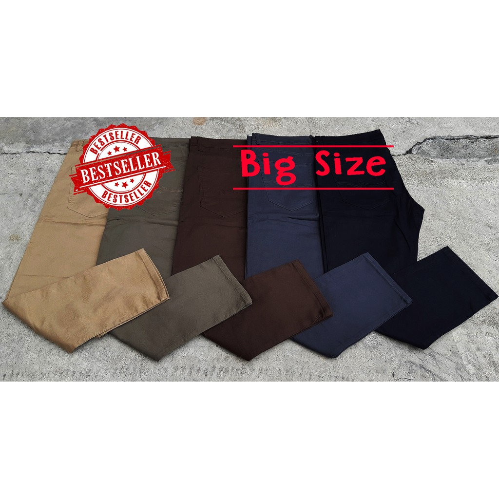 กางเกงทรงชิโน่  เอว 42-58 คอตต้อนเนื้อยืด Big Size  ใส่สบาย ผ้านุ่มเนื้อดีมากๆ สินค้าคุณภาพ