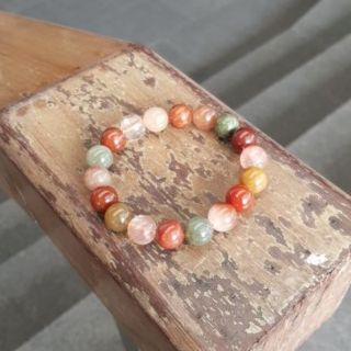 กำไลหินไหม5สี กำไลหินนำโชค กำไลหิน ไหม5สี Stone bracelet