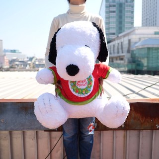 ตุ๊กตา Snoopy สนูปปี้ สวมเสื้อ Merry Christmas 24นิ้ว สนู้ปปี้ สนู๊ปปี้