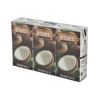 🔥HOT🔥 ชาวเกาะ กะทิ 100% 500 มล. x 3 กล่อง Chaokoh Coconut Milk 500 ml x 3 Boxes