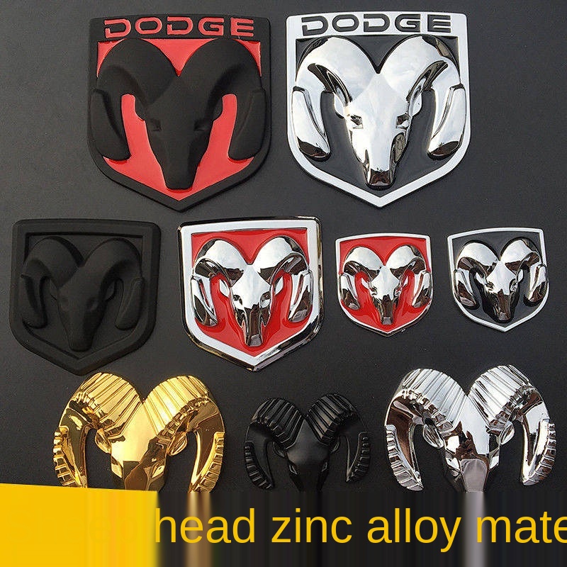 Dodge Doqi Ram Car Logo Kuwei Car Logo Kubo สติ๊กเกอร์โลโก้โลหะสําหรับติดตกแต่งรถยนต์