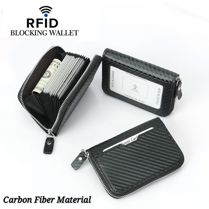 Pemegang Kad Card Holder / Zip purse / Wallet / Card Wallet / Zip Wallet / Carbon Fiber Wallet / Lea