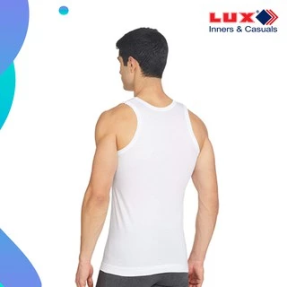 เสื้อกล้ามผู้ชาย LUX COZI 100% COTTON สีขาว *ผ้าไม่บาง* ไม่เหม็นอับ ระบายอากาศได้ดี