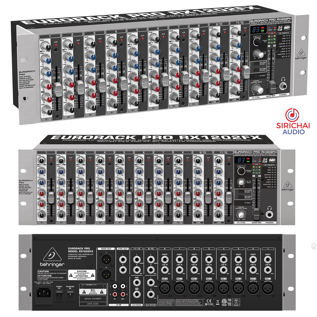 Mixer มิกเซอร์ BEHRINGER รุ่น RX1202FX