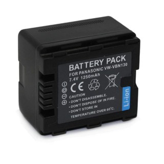 แบตเตอรี่ กล้อง VDO Panasonic Battery รหัสแบต VB 130 ใช้กับกล้องรุ่น: PANASONIC Panasonic HC-X800 Panasonic HC-X900, Pan