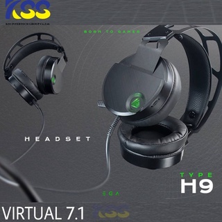 EGA Type H9 gaming headset -ระบบเสียง 7.1 virtual surround เบสหนัก เสียงรอบทิศทาง