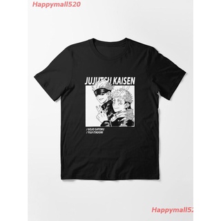 New Jujutsu Kaisen Gojo Satoru Goes Essential T-Shirt เสื้อยืดพิมพ์ลายการ์ตูนมังงะ ดผ้าเด้ง คอกลม cotton แฟชั่น sale Uni