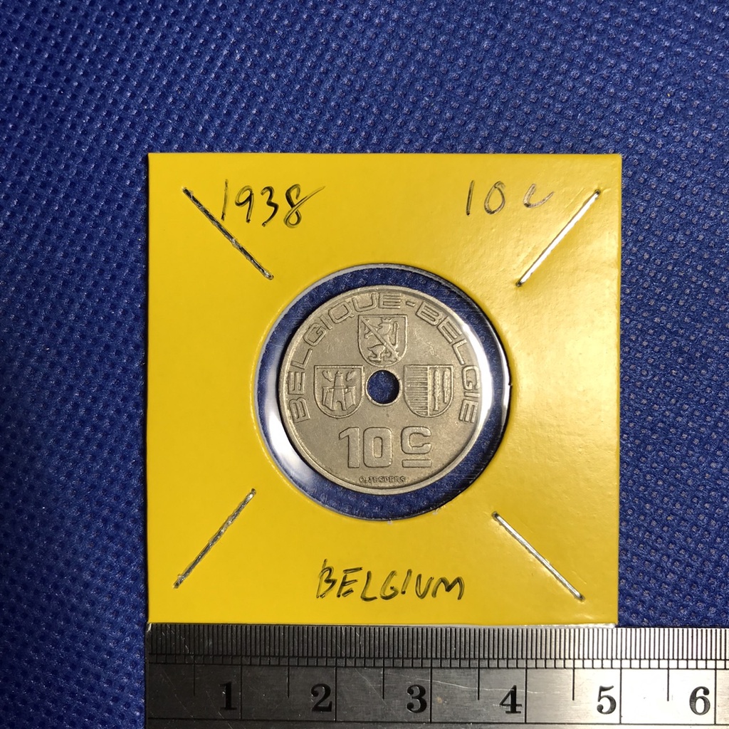 No.60410 ปี1938 เบลเยี่ยม 10 CENTIMES เหรียญสะสม เหรียญต่างประเทศ เหรียญเก่า หายาก ราคาถูก