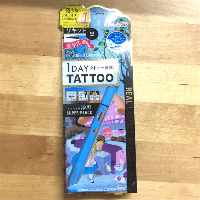 1 day tattoo eyeliner - super black Alice in wonderland(limited edition)