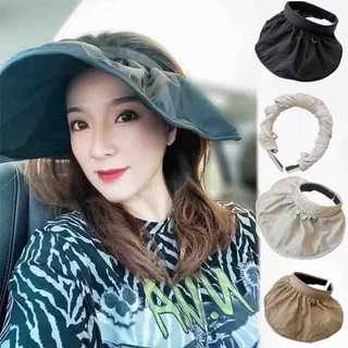 📣โปรโมชั่นFolding Sun Hat Headband Anti-uv Sun Sky Top Sunscreen Hat Ladies 2021 New Shell Hat