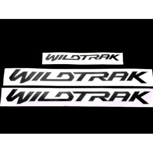 อุปกรณ์เสริมภายนอกรถยนต์✥✕✘สติ๊กเกอร์ WILDTRAK ติดรถ FORD RANGER 2016-2018 กระบะท้าย  ปิกอัพ 4ประตู สีดำ สีเทา STICKER D
