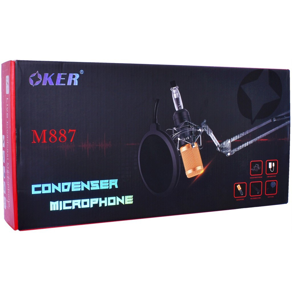 OKER M 887 CONDENSER MICROPHONE LIVE