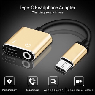 [Mapde] 2 in 1 Type C to 3 5mm Jack Earphone Charging Converter USB Type-C Audio Adapter Replacement for Huawei Mate 20