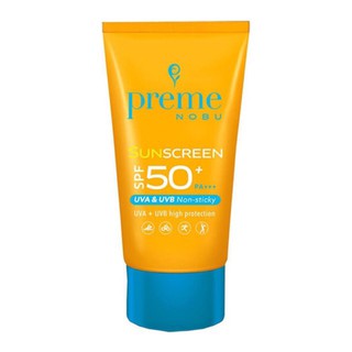 PREME NOBU กันแดด SPF 50+ 50G ใหญ่ พรีม โนบุ ซันสกรีนเอสพีเอฟ50+พีเอ+++50g