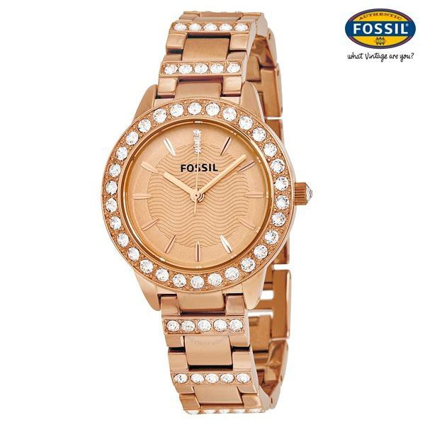 FOSSIL นาฬิกาข้อมือผู้หญิง Stainless Strap ES3020 - Rose Gold