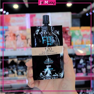 [ 1 ซอง ] Maybelline fit me เมย์เบลลีน รองพื้น ฟิตมี แมท+พอร์เลส ฟาวเดชั่น 5Ml.