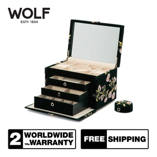 กล่องเครื่องประดับ กล่องนาฬิกา WOLF1834 รุ่น ZOE LARGE JEWELRY BOX (FOREST GREEN)