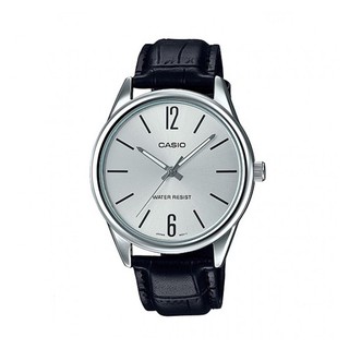 Casio Standard นาฬิกาข้อมือผู้ชาย สายหนัง สีดำ รุ่น MTP-V005L-7BUDF,MTP-V005L-7B,MTP-V005L