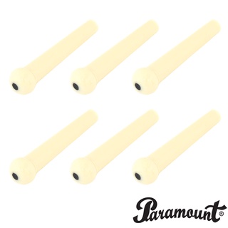 Paramount BP001 หมุดกีตาร์ หมุดกีตาร์โปร่ง 6 ตัว แบบมีจุดแต้ม (Bridge Pin with Dots Acoustic Guitars / Pack of 6)