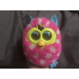 Furby สีชมพูลายจุดขาว มือสอง***