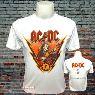 เสื้อยืดผ้าฝ้ายCOTTON เสื้อวง AC DC วงร็อค ไม่มีตะเข็บข้าง คอฟิต ป้ายUSA เสื้อร็อค เสื้อผ้าผู้ชาย เสื้อทัวร์ วงดนตรีร็อค