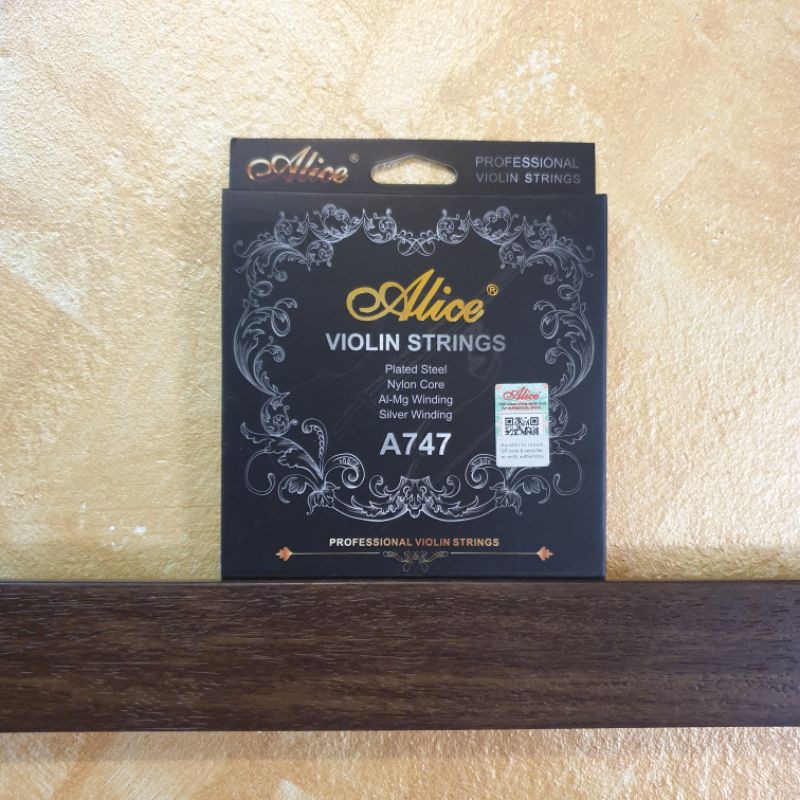 (ชุด/แยกขาย)สายไวโอลิน Alice 747 ส่งด่วนจากไทย สายเอ็นสังเคราะห์เสียงเพราะ กังวาล