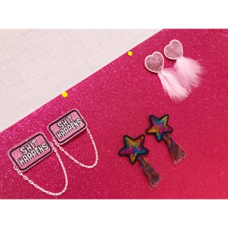 ต่างหูกลิตเตอร์ (Glitter Earrings) 🌈