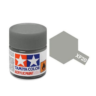 สีสูตรน้ำทามิย่า Tamiya Acrylic XF20 Medium Grey 10ml