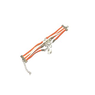 Gift4all สร้อยข้อมือแฟชั่น รูปนก รุ่น G4-19 (สีขาว/ส้ม)