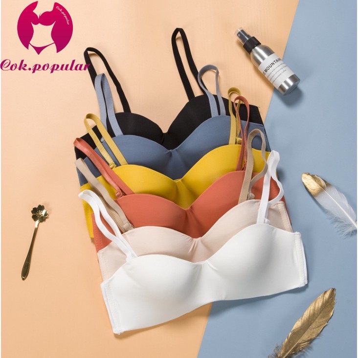 #374 ผ้านุ่มใส่สบาย เสื้อชั้นในไร้รอยต่อรูปแบบใหม่ W COK