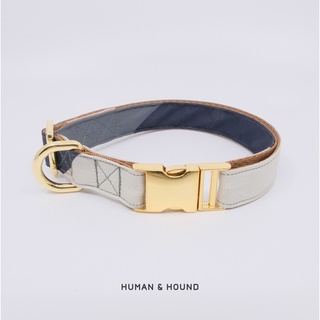 ปลอกคอสุนัข Human and  Hound - Classy Metallic