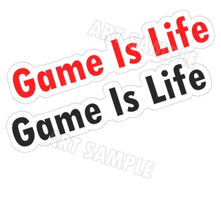 สติ๊กเกอร์อนิเมะ Game Is Life Stickers สติ๊กเกอร์ 2 ชิ้น สติ๊กเกอร์ DIY Game สติ๊กเกอร์ตกแต่ง