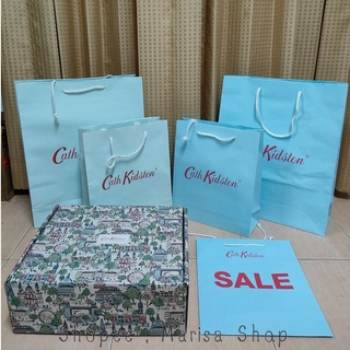 แท้ !! ถุงกระดาษ Cath Kidston / ถุง CathKidston / ถุงกระดาษแคท คิดสตัน / ถุงแบรนด์ / ถุงแบรนด์เนม