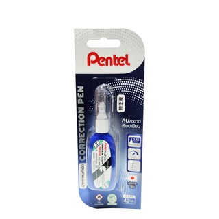 Pentel (เพนเทล) ปากกาลบคำผิด น้ำยาลบคำผิด  4.2ml. #ZL102-W