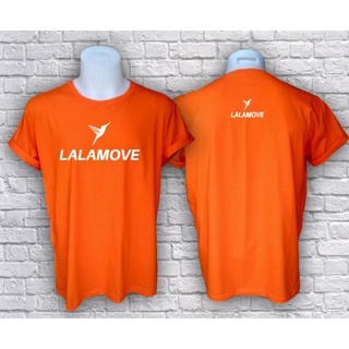 เสื้อLALAMOVE แขนสั้นคอกลม ผ้าคอตตอน100%32ราคาถูก