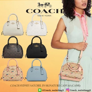 COACH SYDNEY SATCHEL BAG  (CA591//CA202)